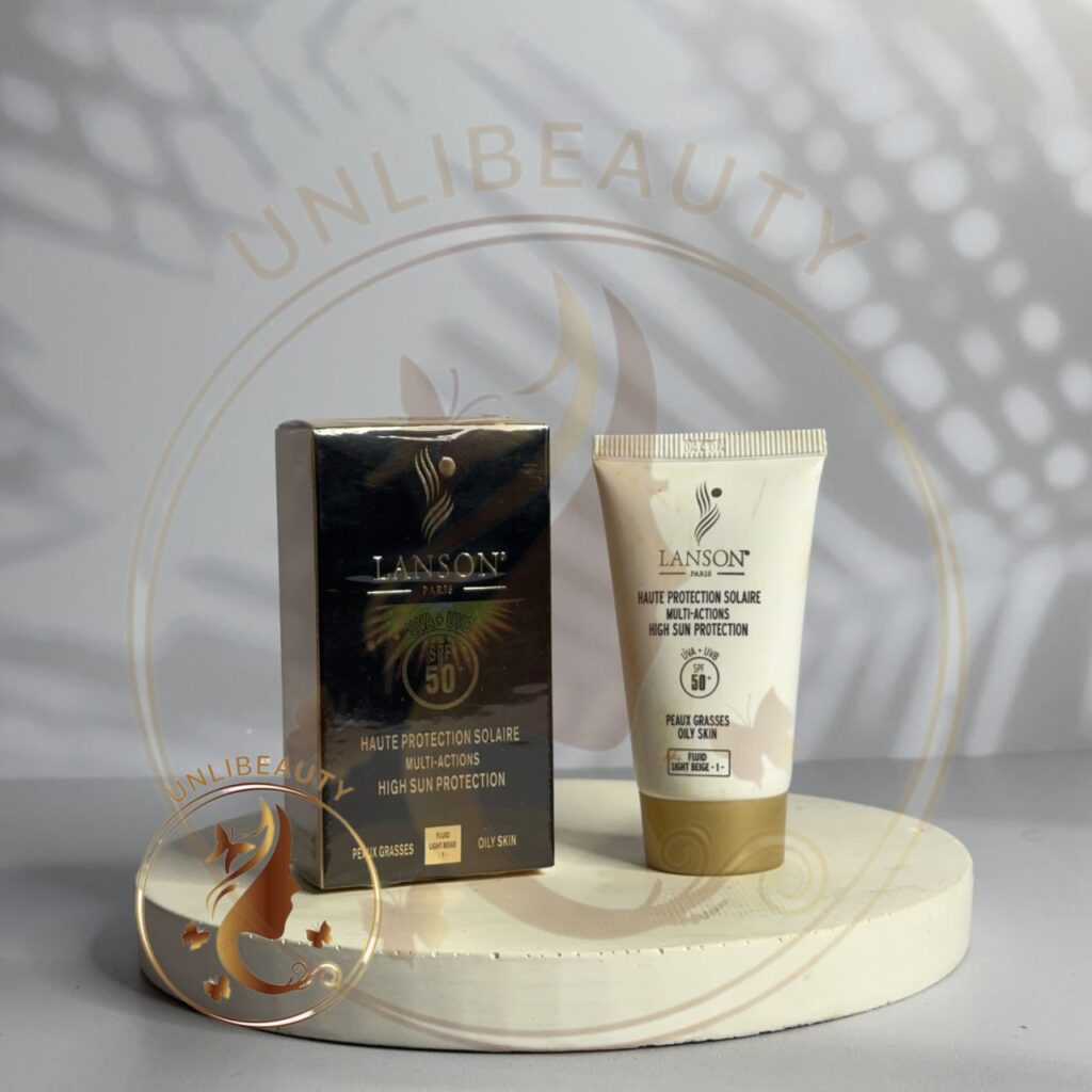 کرم ضد آفتاب لانسون SPF50+ محافظت در برابر UVA و UVB برای انواع پوست