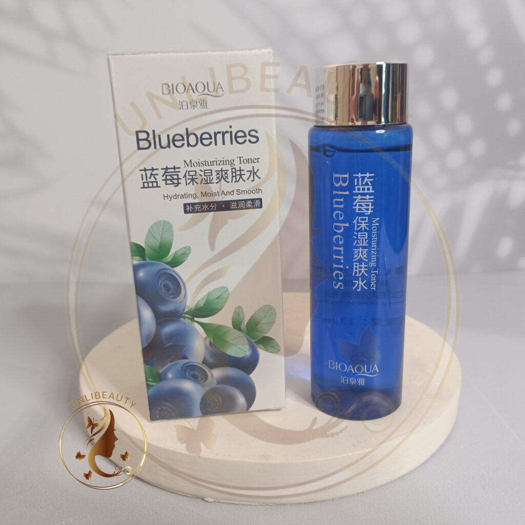 تونر بلوبری بیوآکوا با خاصیت آبرسانی و پاک‌کنندگی برای پوست‌های خشک و حساس