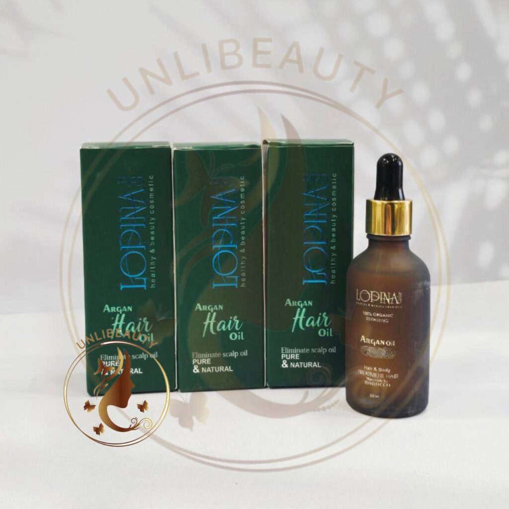 روغن آرگان 50 میل لوپینا برای رفع موخوره و ترمیم موهای آسیب دیده