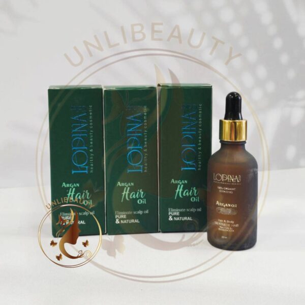 روغن آرگان 50 میل لوپینا برای رفع موخوره و ترمیم موهای آسیب دیده