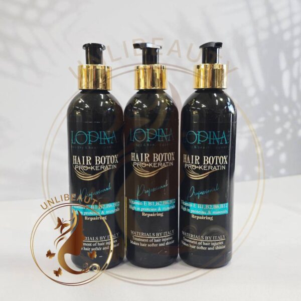 بوتاکس مو پرو کراتینه لوپینا ۲۵۰ میل برای ترمیم و تقویت موهای آسیب دیده