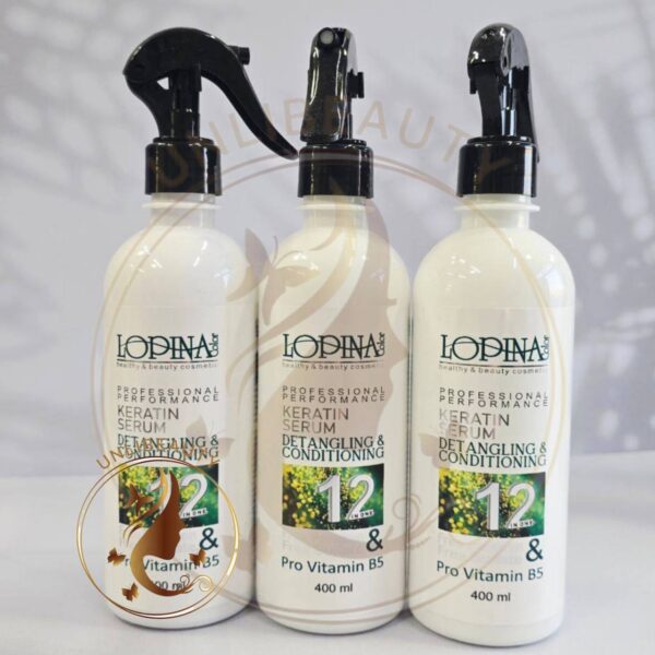 اسپری احیاکننده ۱۲ کاره لوپینا حجم ۴۰۰ میلی لیتر – آبرسان و براق‌کننده مو بدون نیاز به آبکشی